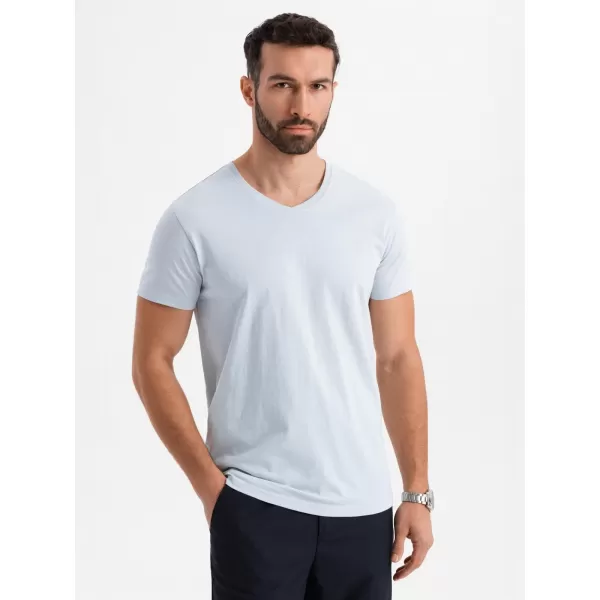  Tričko OMBRE OM-TSBS-0237 SVETLOŠEDÝ 