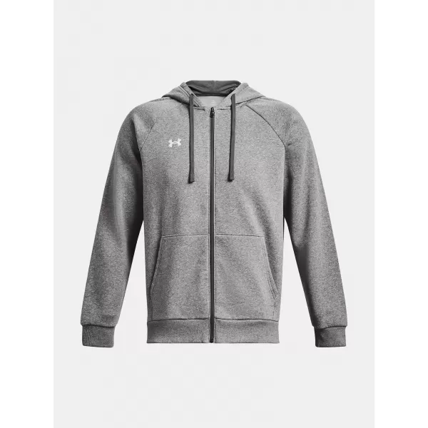  Pánska mikina UNDER ARMOUR RIVAL FLEECE FZ HOODIE 1379767-025 SIVÁ 