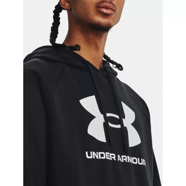  Pánska mikina UNDER ARMOUR RIVAL FLEECE LOGO HD 1379758-001 ČIERNA 