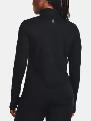 Dámske tričko UNDER ARMOUR QUALIFIER RUN 1/2 ZIP 1379349-001 ČIERNA
