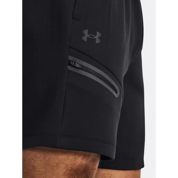  Pánske šortky UNDER ARMOUR UNSTOPPABLE FLC SHORTS 1379809-001 ČIERNA 