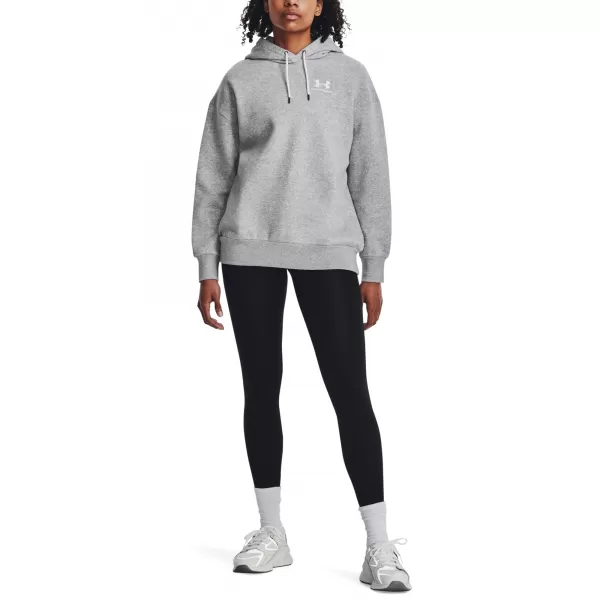  Dámska mikina UNDER ARMOUR ESSENTIAL FLC OS HOODIE 1379495-012 SIVÁ 