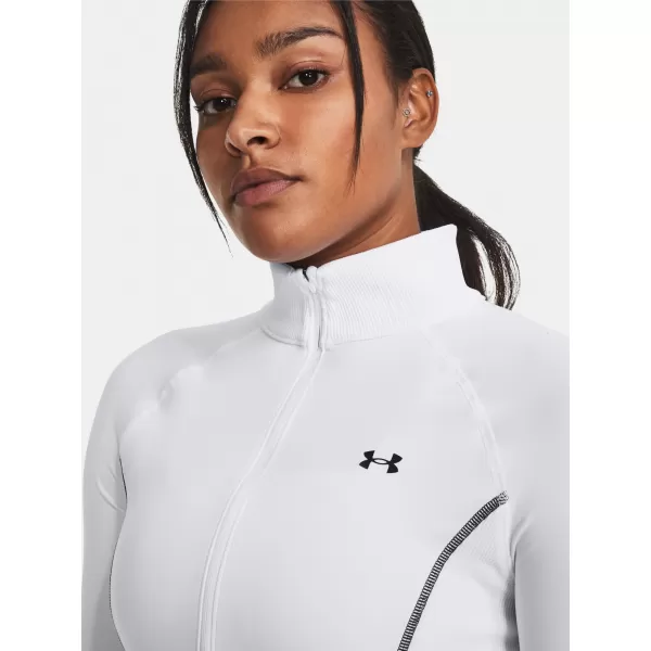  Dámske tričko UNDER ARMOUR TRAIN CW 1/2 ZIP 1379886-100 BIELA 