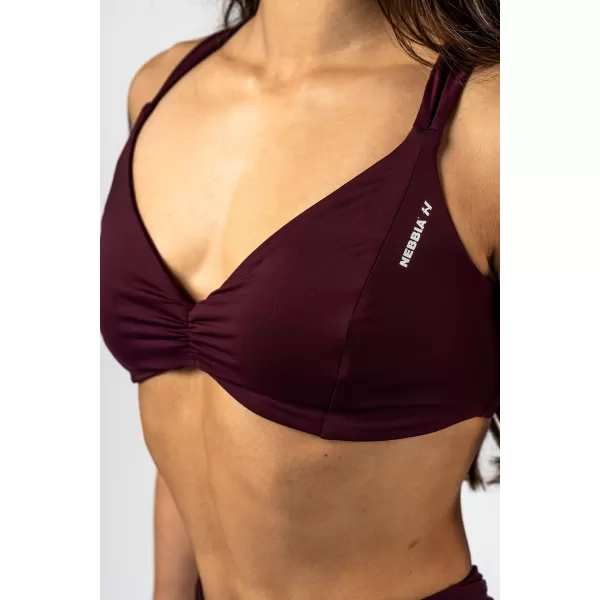  Športová podprsenka STRONG BEAUTY 424 DARK RED Nebbia 