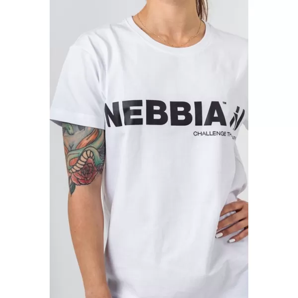  Tričko GYM ESSENTIALS 380 WHITE Nebbia 