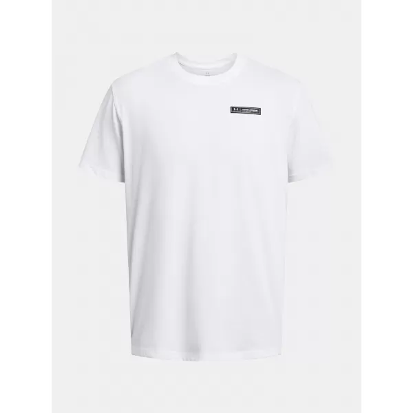  Pánske tričko UNDER ARMOUR HW ARMOUR LABEL SS 1382831-100 BIELA 