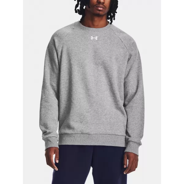  Pánska mikina UNDER ARMOUR RIVAL FLEECE CREW 1379755-025 SIVÁ 