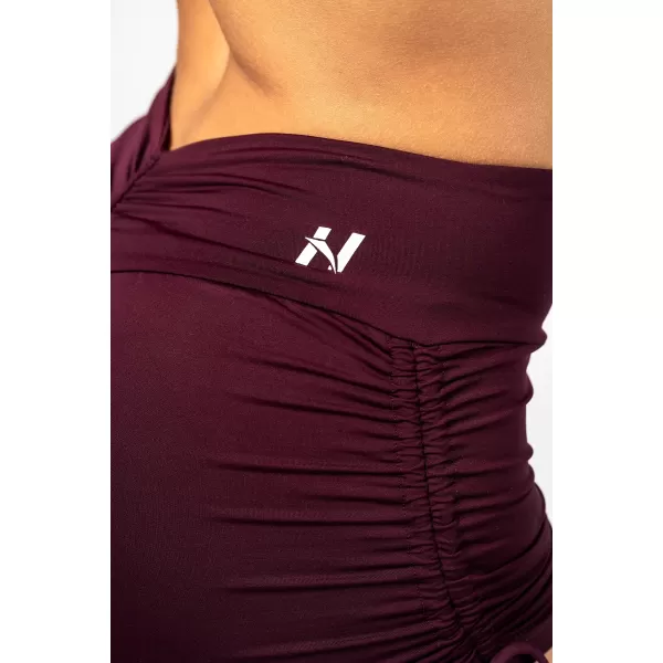 Push-up šortky so šnurovaním STRONG BEAUTY 429 DARK RED Nebbia 