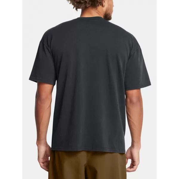  Pánske tričko UNDER ARMOUR M HW OS LOGO WASH SS 1389147-001 ČIERNA 