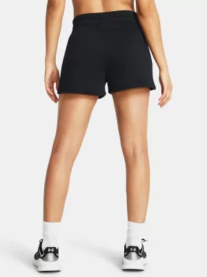 Dámske šortky UNDER ARMOUR ICON FLEECE BOXER SHORTS 1382725-001 ČIERNA