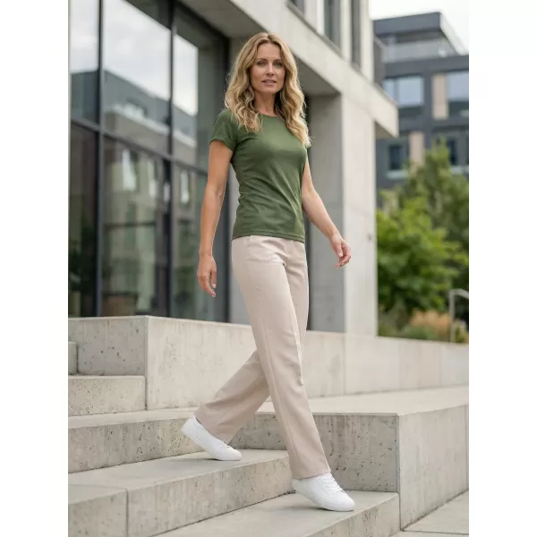  Dámske funkčné tričko ALTISPORT NoPrint NP/ALW041 KAKI 