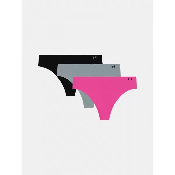  Dámske nohavičky UNDER ARMOUR PURE STRETCH NS THONG (3KS) 1383893-652 RUŽOVÁ 