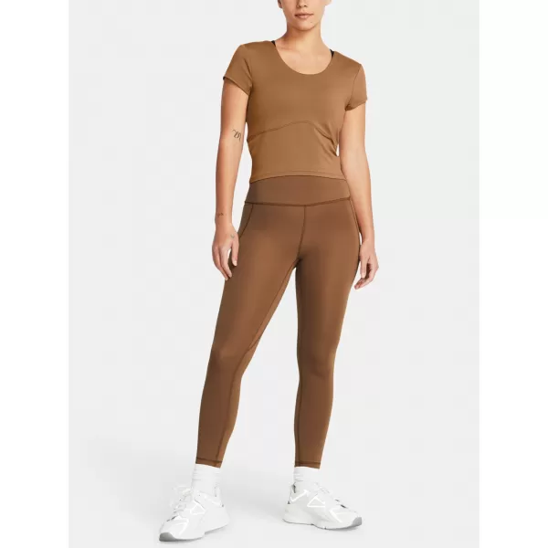  Dámske legíny UNDER ARMOUR MERIDIAN ANKLE LEG 1382525-253 HNEDÁ 