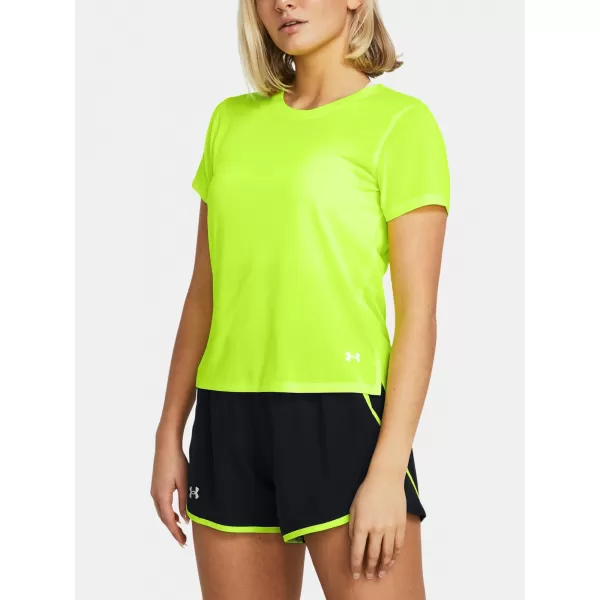  Dámske tričko UNDER ARMOUR LAUNCH SHORTSLEEVE 1382434-731 ZELENÁ 