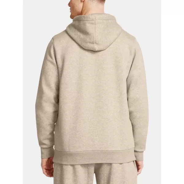  Pánska mikina UNDER ARMOUR ESSENTIAL FLEECE HOODIE 1373880-203 HNEDÁ 