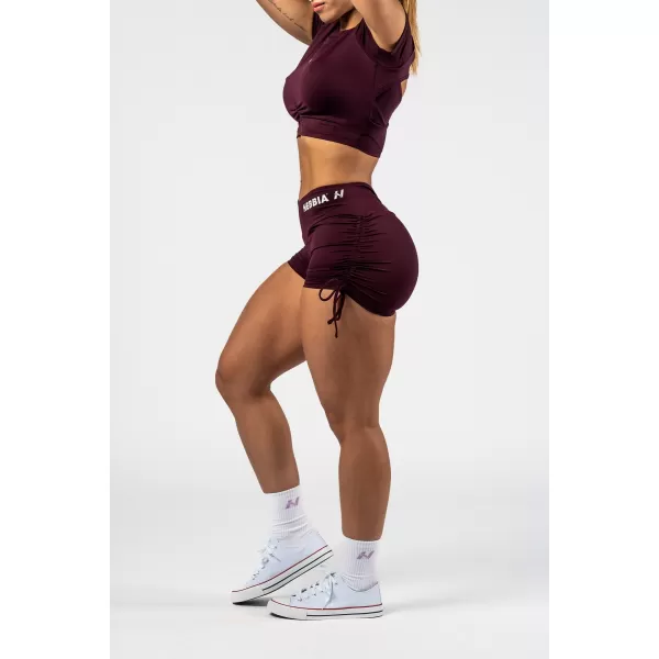  Push-up šortky so šnurovaním STRONG BEAUTY 429 DARK RED Nebbia 