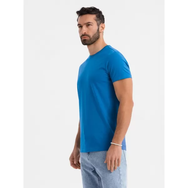  Pánske tričko OMBRE OM-TSBS-0236 MODRÁ 