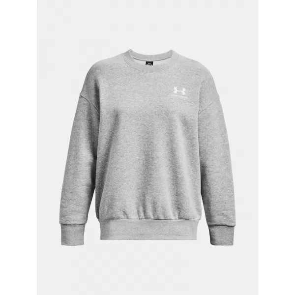  Dámska mikina UNDER ARMOUR ESSENTIAL FLC OS CREW 1379475-012 SIVÁ 