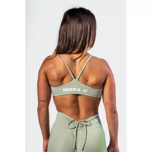  Športová podprsenka so strednou podporou TWIST-KNOT 423 SVETLO GREEN Nebbia 