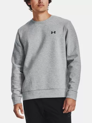 Pánska mikina UNDER ARMOUR UNSTOPPABLE FLC CREW 1381688-011 SIVÁ