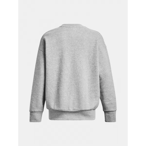  Dámska mikina UNDER ARMOUR ESSENTIAL FLC OS CREW 1379475-012 SIVÁ 