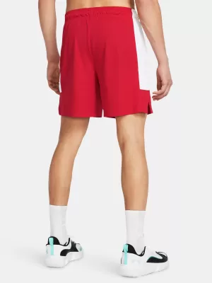 Pánske šortky UNDER ARMOUR BASELINE SHORT 1383389-600 ČERVENÁ