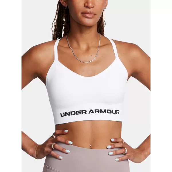  Dámska podprsenka UNDER ARMOUR VANISH SEAMLESS LOW BRA 1384417-100 BIELA 