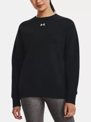 Dámska mikina UNDER ARMOUR RIVAL FLEECE CREW 1379508-001 ČIERNA