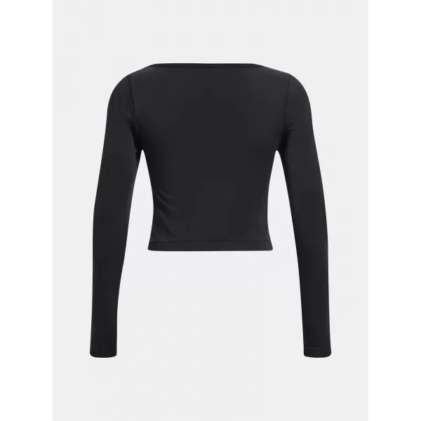  Dámske tričko UNDER ARMOUR TRAIN SEAMLESS LS 1379150-001 ČIERNA 
