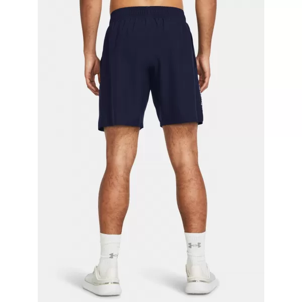  Pánske šortky UNDER ARMOUR WOVEN WDMK SHORTS 1383356-410 MODRÁ 