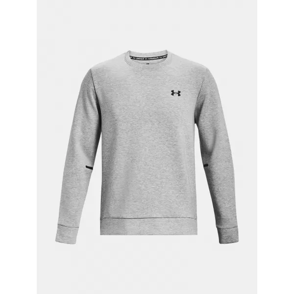  Pánska mikina UNDER ARMOUR UNSTOPPABLE FLC CREW 1381688-011 SIVÁ 