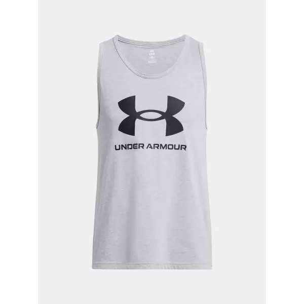  Pánske tielko UNDER ARMOUR SPORTSTYLE LOGO TANK 1382883-035 SIVÁ 