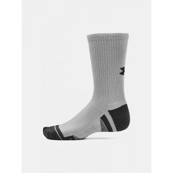  Ponožky UNDER ARMOUR PERFORMANCE TECH CREW (3 PÁRY) 1379512-011 SIVÁ 