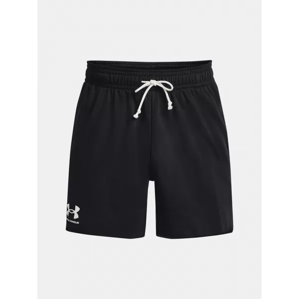  Pánske šortky UNDER ARMOUR RIVAL TERRY 6IN SHORT 1382427-001 ČIERNA 
