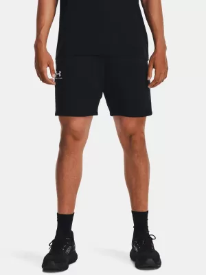 Pánske šortky UNDER ARMOUR ESSENTIAL FLEECE SHORTS 1380377-001 ČIERNA