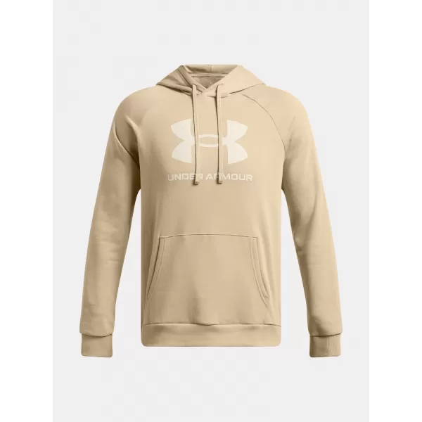  Pánska mikina UNDER ARMOUR RIVAL FLEECE LOGO HD 1379758-299 HNEDÁ 