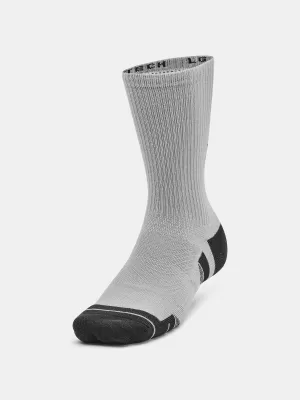 Ponožky UNDER ARMOUR PERFORMANCE TECH CREW (3 PÁRY) 1379512-011 SIVÁ