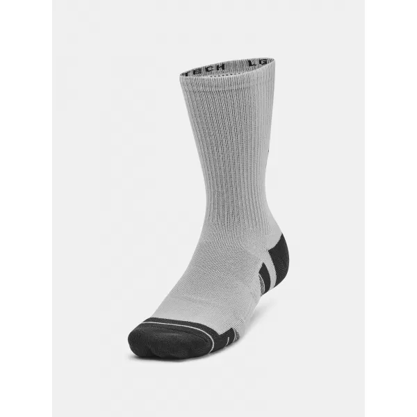  Ponožky UNDER ARMOUR PERFORMANCE TECH CREW (3 PÁRY) 1379512-011 SIVÁ 