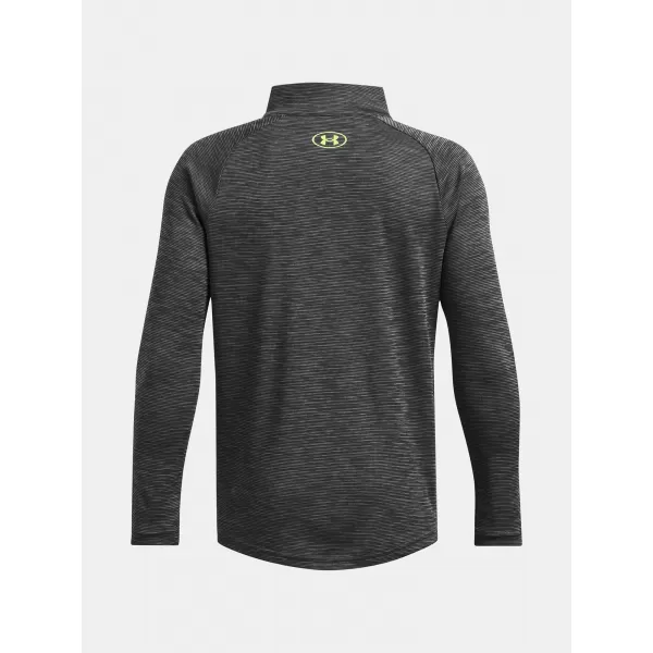  Chlapčenské tričko UNDER ARMOUR TECH TEXTURED 1/2 ZIP 1382791-025 SIVÁ 