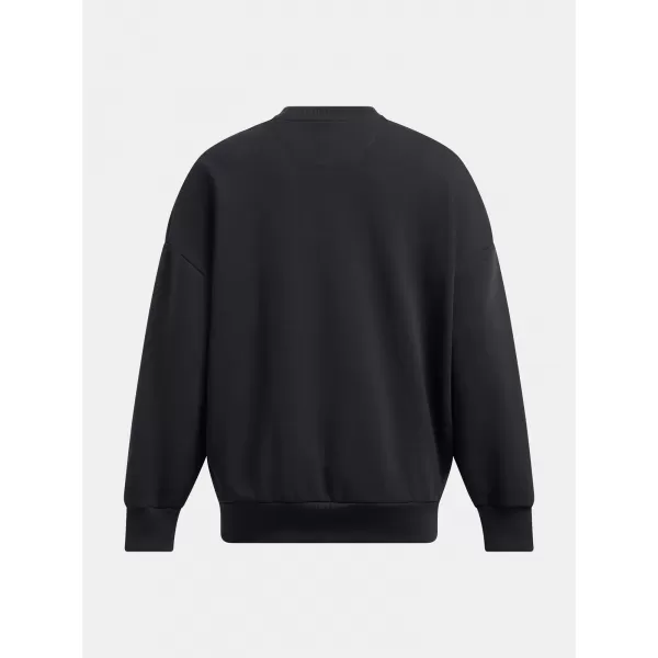  Dámska mikina UNDER ARMOUR ICON HWT TERRY OS CREW 1386493-001 ČIERNA 