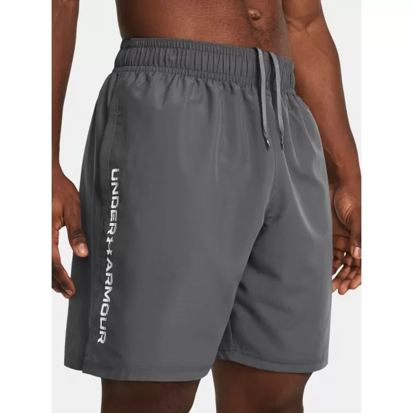  Pánske šortky UNDER ARMOUR WOVEN WDMK SHORTS 1383356-025 SIVÁ 