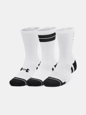 Ponožky UNDER ARMOUR PERF TECH NOV CREW (3 PÁRY) 1379515-101 BIELA