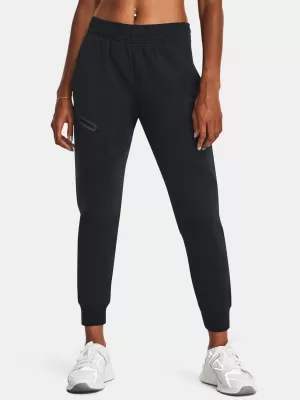 Dámske tepláky UNDER ARMOUR UNSTOPPABLE FLC JOGGER 1379846-001 ČIERNA
