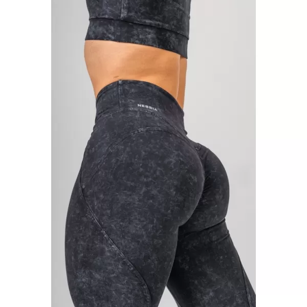  Oprané legíny s vysokým pásom GYM WARRIOR 776 BLACK Nebbia 