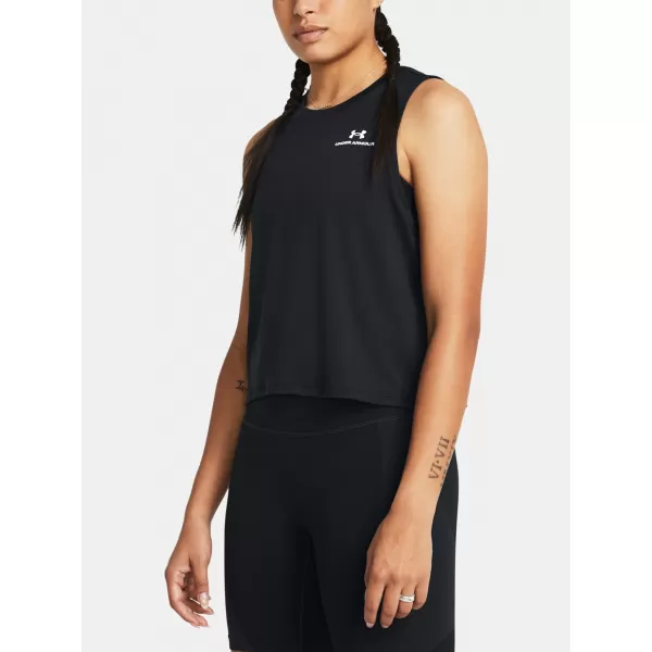  Dámske tielko UNDER ARMOUR VANISH ENERGY CROP TANK 1383654-001 ČIERNA 