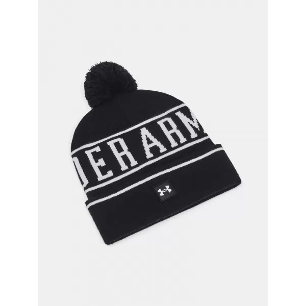  Pánska čiapka UNDER ARMOUR M HALFTIME POM BEANIE 1386634-001 ČIERNA 