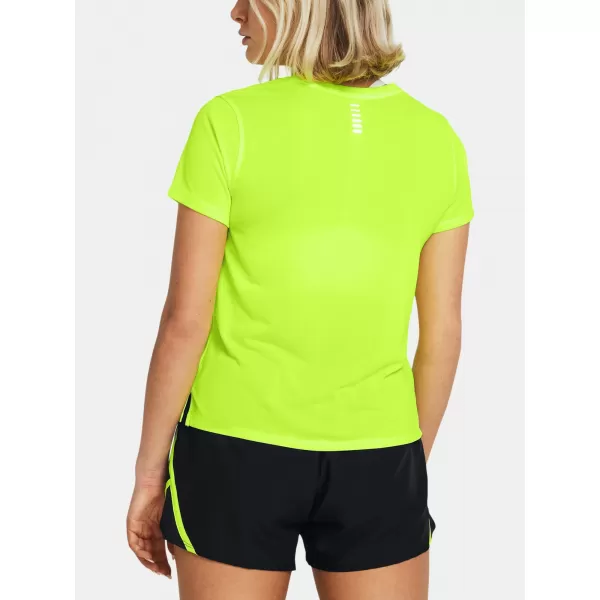  Dámske tričko UNDER ARMOUR LAUNCH SHORTSLEEVE 1382434-731 ZELENÁ 