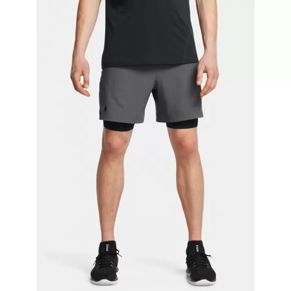  Pánske šortky UNDER ARMOUR VANISH WOVEN 2IN1 STS 1373764-025 SIVÁ 
