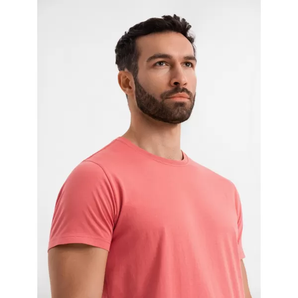  Pánske tričko OMBRE OM-TSBS-0236 KORALOVÝ 