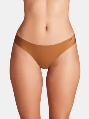 Dámske tangá UNDER ARMOUR PURE STRETCH NS THONG 1383893-600 HNEDÁ
